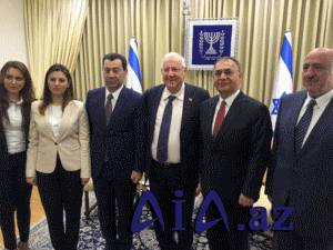 Azərbaycanlı deputatlar İsrail prezidentinin qəbulunda oldular