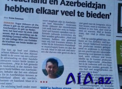Niderland mediası Azərbaycana diqqəti artırır