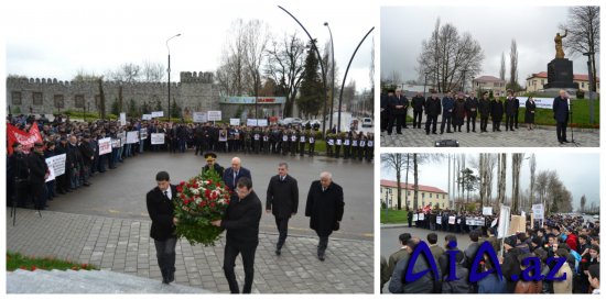 İsmayıllıda 31 mart Azərbaycanlıların soyqırımı günü kütləvi hüzn mitinqi ilə qeyd edildi.