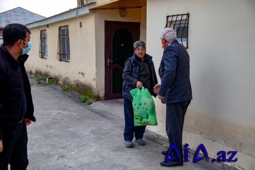 Salyan rayonunda qayğıya ehitaycı olan aztəminatlı ailələrə yardım paylanılıb -