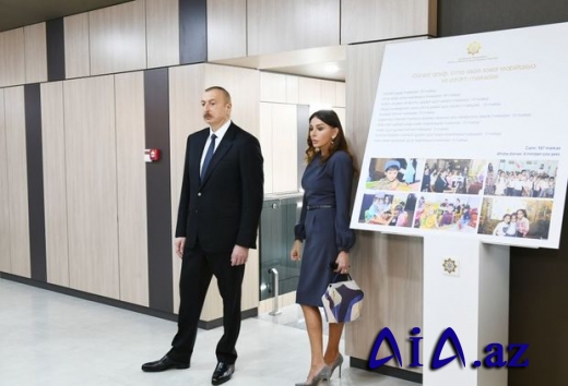 İlham Əliyev və Mehriban Əliyeva Bakıda DOST mərkəzinin açılışında -
