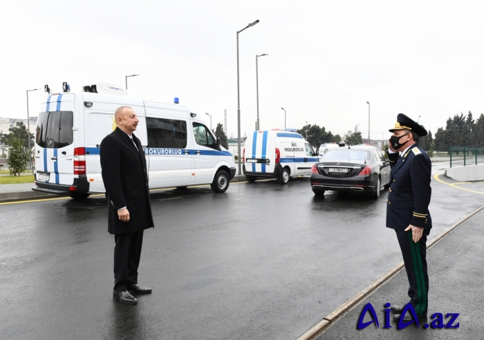 Prezident Baş Prokurorluğun yeni binasının açılışında -