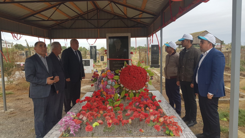 Yeni Azərbaycan Partiyası Saatlı rayon təşkilatının nümayəndələri şəhidin yas mərasimində iştirak ediblər