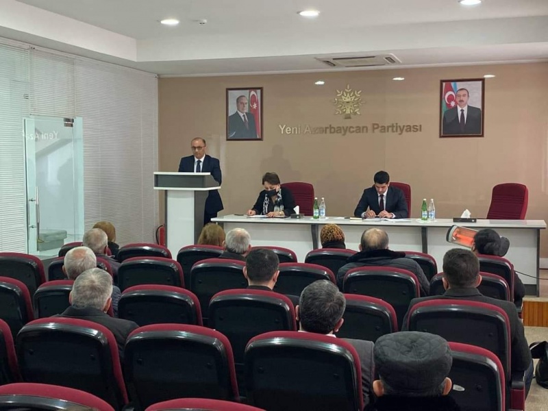 Yeni Azərbaycan Partiyası Sabirabad rayon 2 saylı ərazi partiya təşkilatının hesabat-seçki yığıncağı keçirildi - FOTOLAR