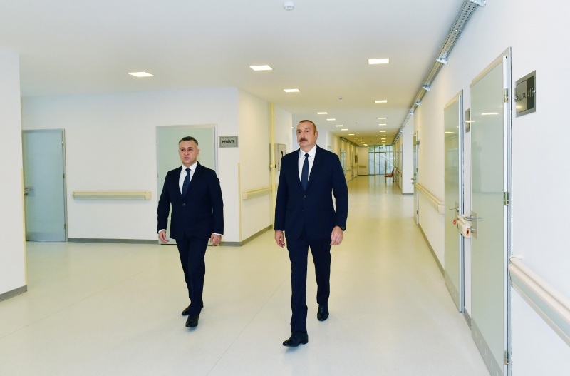 Prezident İlham Əliyev Bakıda sanatoriyanın açılışında iştirak etdi