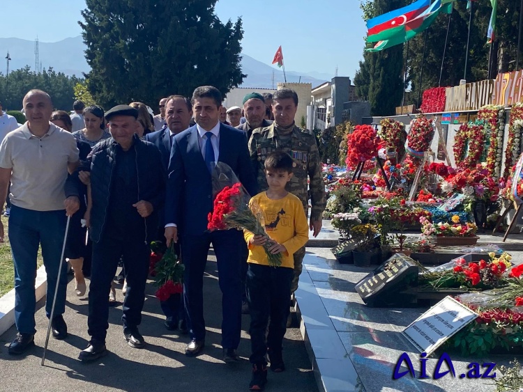 Göygöl rayonunda Vətən müharibəsi şəhidi baş leytenant  Ceyhun Niftəliyevin anım günündə xatirəsi ehtiramla yad olunub