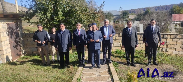 Şəhid Hacıyev Şəhriyar Şahlar oğlunun məzarı ziyarət olunub