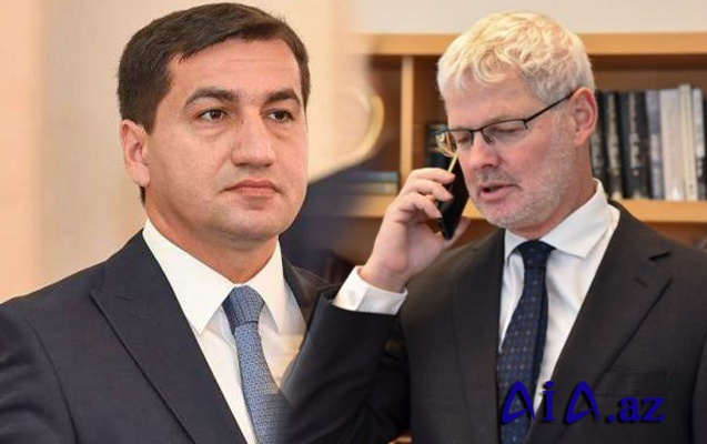 Hikmət Hacıyev İsrail XİN-in rəsmisi ilə telefonla danışdı