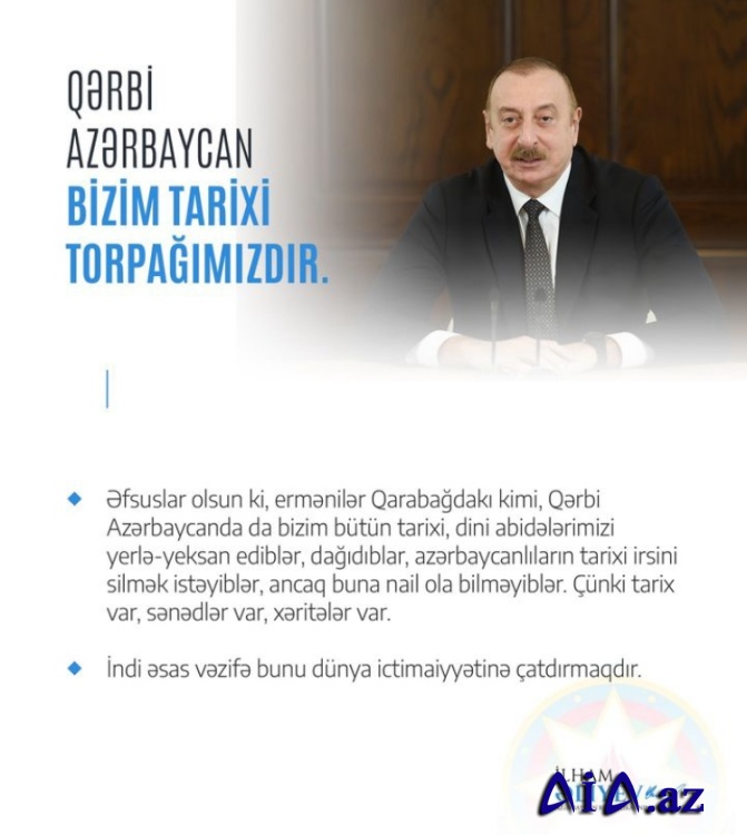 Xalqımız əsrlər boyu öz hüquqlarını qorumaq üçün, öz tarixi torpaqlarında yaşamaq üçün böyük fədakarlıq göstərmişdir.