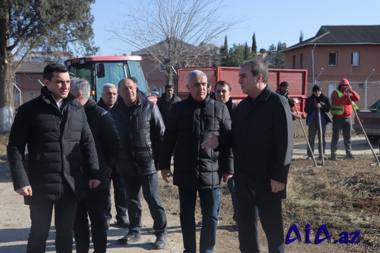 Gəncədə yaradılan Ekoloji Park Kompleksində tikinti işləri davam etdirilir