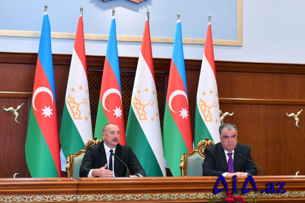 İlham Əliyev: “Bu gün Tacikistan və Azərbaycan iki sabit dövlətdir”