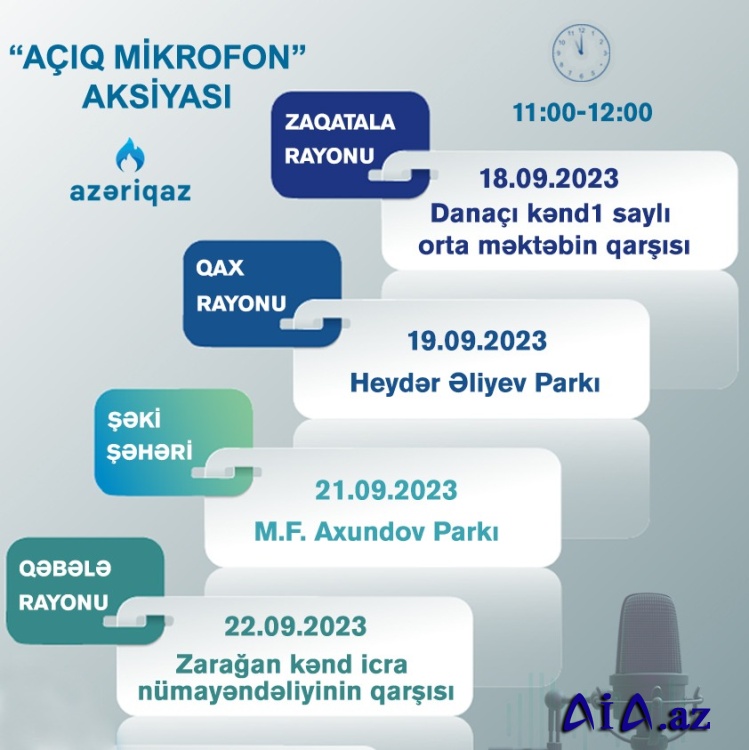 SOCAR "Azəriqaz" İB-nin "Açıq mikrofon" aksiyası davam edir