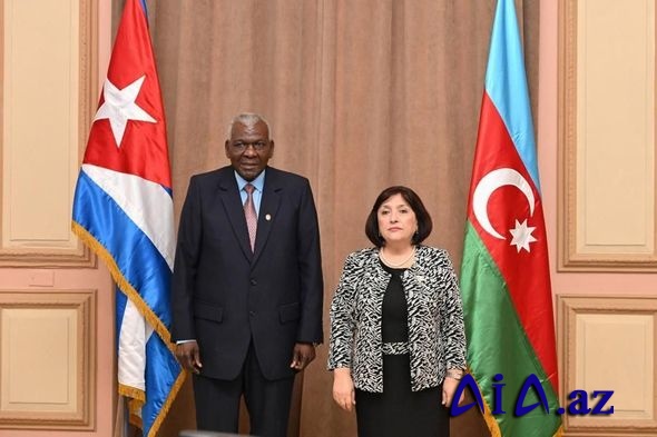 Sahibə Qafarova Kubanın Xalq Hakimiyyəti Milli Assambleyasının sədri ilə görüşüb