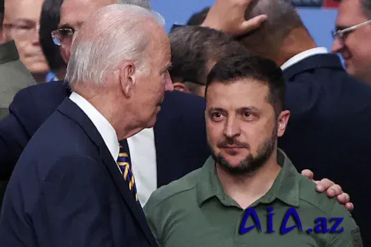 Zelenski Baydenin Ukrayna və İsrailə yardımın zəruriliyi ilə bağlı çıxışını güclü adlandırıb