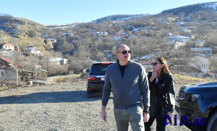Prezidentlə birinci xanımın bugünkü səfəri FOTOLARDA