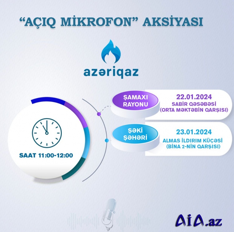 "Azəriqaz" İB-nin "Açıq mikrofon" aksiyası davam edir