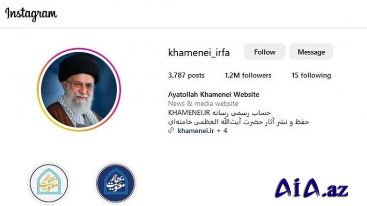 Khamenei.ir İnstaqramda yeni səhifə açır