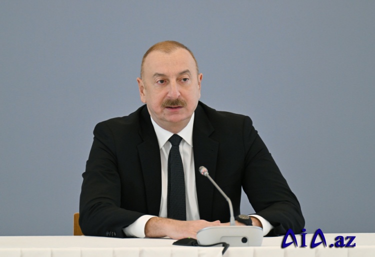 Mr. President Ilham Aliyev: "I am responsible for the security, development and stability of Azerbaijan."