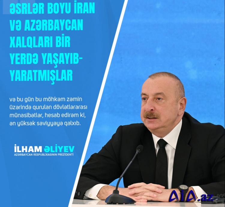 Bölgənin sabitliyi üçün, gələcək təhlükəsizlik tədbirlərinin gücləndirilməsi üçün İran - Azərbaycan dostluğu, qardaşlığı önəmli amildir