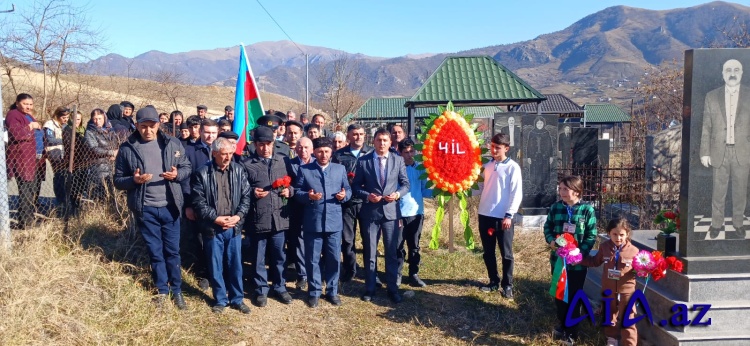 Gədəbəydə Şəhid Rzayev Hüseyn Aslan oğlunun dördüncü ildönümü münasibətilə məzarı ziyarət edilib