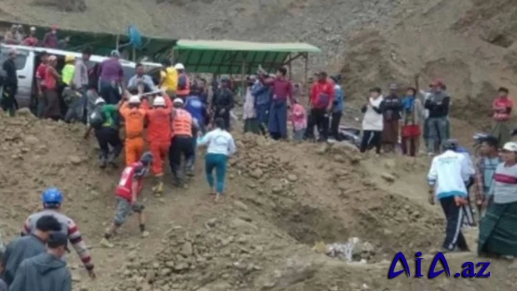 Myanmada torpaq sürüşməsi: 12 nəfər ölüb, onlarla insana çatmaq mümkün deyil