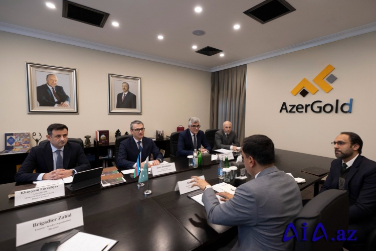 “AzerGold” QSC-də Pakistanın “Frontier Works Organization” şirkətinin nümayəndə heyəti ilə görüş keçirilib