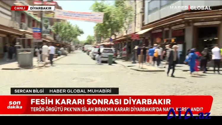 PKK-nın özünü ləğv etmə qərarından sonra Diyarbəkir: