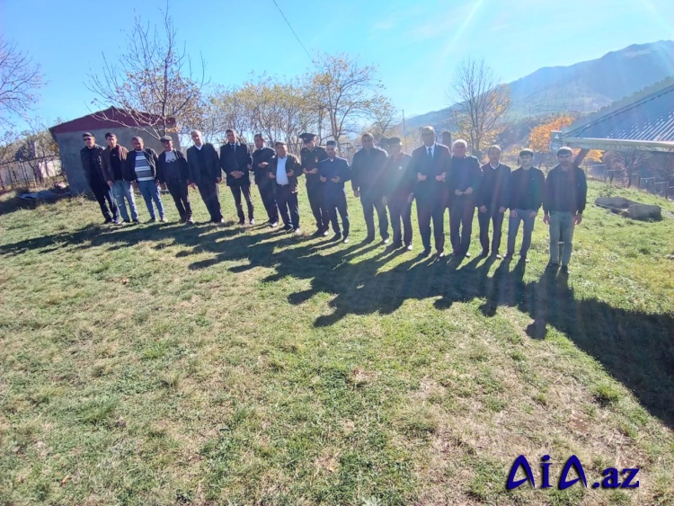 Gədəbəydə Şəhid Əliyev Elsevər Saqib oğlunun məzarı ziyarət edilib