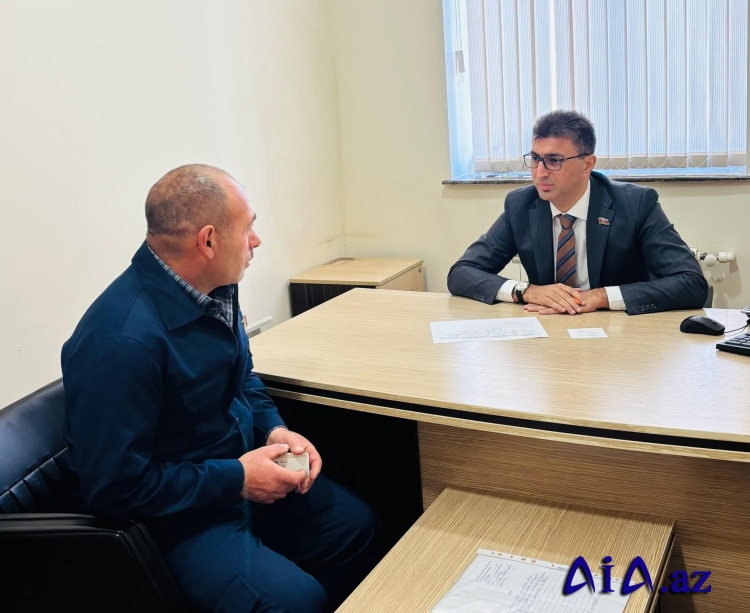 Milli Məclisin deputatı Şahin Seyidzadə vətəndaşların növbəti qəbulunu keçirib