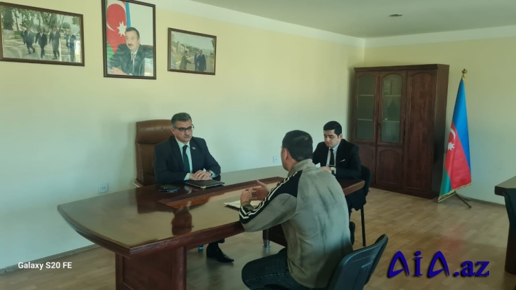 Millət vəkili Novruzəli Aslanov İsmayıllıda növbəti dəfə vətəndaşları qəbul edib