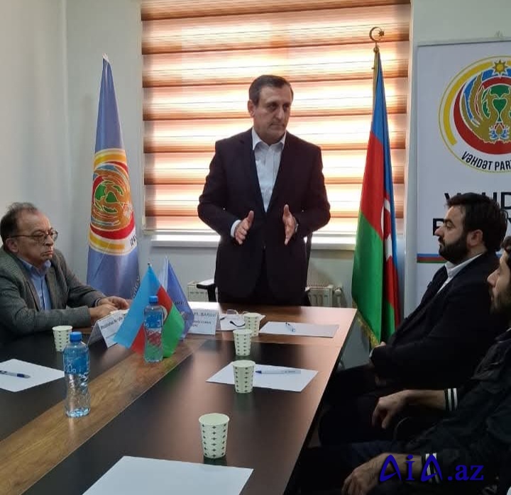 Vəhdət Partiyasında gənclərlə görüş  - Elmi Gənclər Klubu təsis edildi