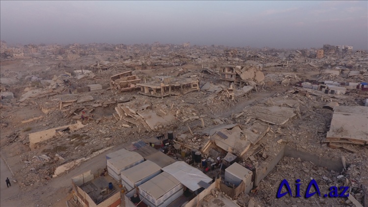 Peyk görüntülərinə görə, İsrail atəşkəsdən sonra Qəzzada 1500-dən çox binanı dağıdıb