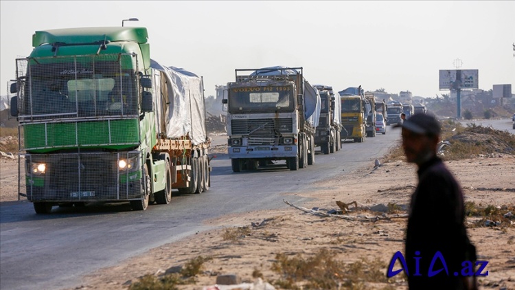Atəşkəs qüvvəyə mindikdən bəri Qəzzaya yalnız 4453 yardım maşını çatıb