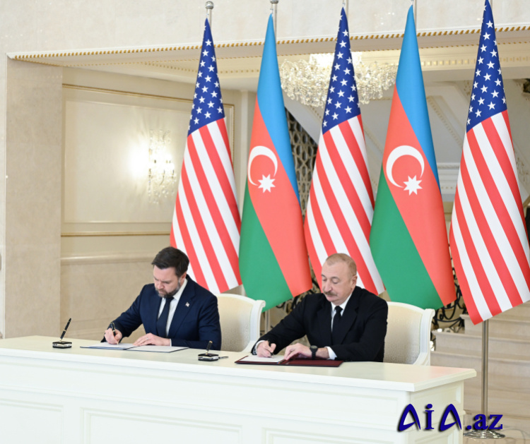 Bakıda “Azərbaycan ilə ABŞ  arasında Strateji Tərəfdaşlıq Xartiyası”nın imzalanma mərasimi keçirilib