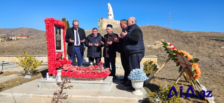Şəhidin doğum günüdə  məzarı ziyarət olundu