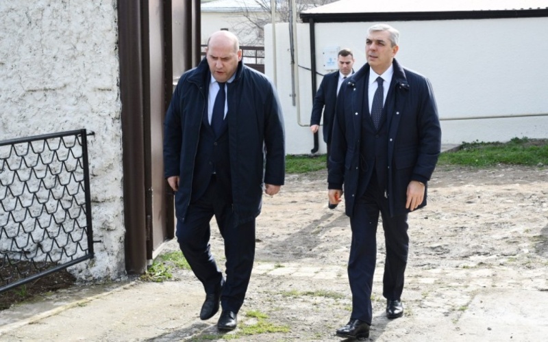 Samir Nuriyev Xocavəndin Quzeyxırman kəndindəki işlərlə tanış oldu -