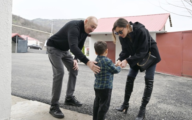 İlham Əliyev və xanımı Xocavənddə -