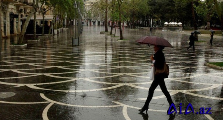 Sabah Bakıda bəzi yerlərdə yağış yağacaq