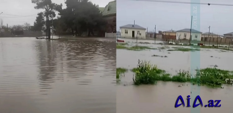 Yağış şimal rayonlarında fəsad törətdi: Xudat və Şabranı su basdı