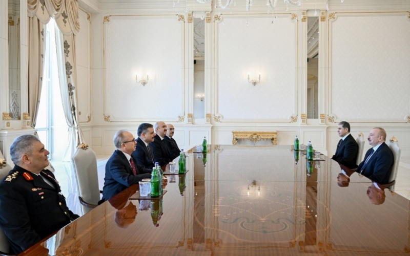 Prezident Türkiyənin daxili işlər nazirini qəbul edib -