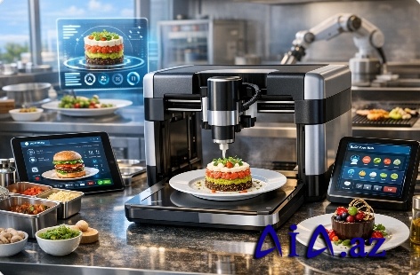 Qida sənayesində 3D printerlə hazırlanmış yeməklər yayılır — restoranlar tam rəqəmsal mətbəxə keçir