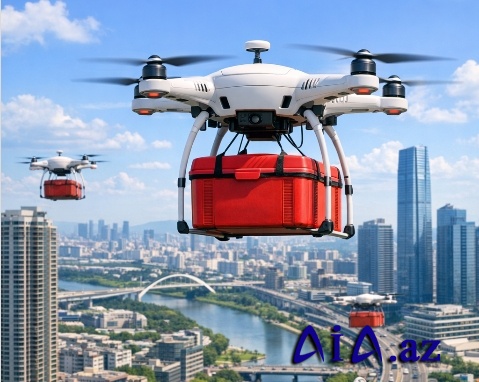 Qida çatdırılmasında dron sistemi genişlənir — sifarişlər dəqiqələr içində çatdırılır