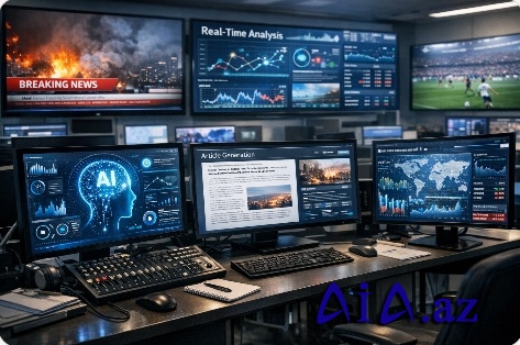 Süni intellekt jurnalistika sahəsinə inteqrasiya olunur — xəbərlər avtomatik analiz edilir və hazırlanır