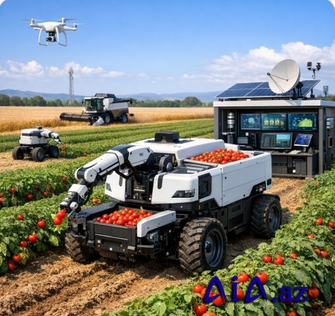 Kənd təsərrüfatında robotlaşdırılmış biçin sistemləri tətbiq olunur — məhsul yığımı tam avtomatlaşır