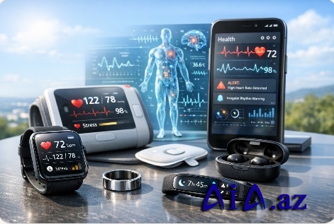 Sağlamlıq monitorinqi üçün geyilə bilən cihazlar inkişaf edir — insan bədəni 24/7 izlənir