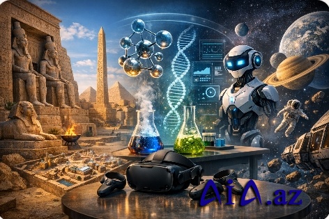 Təhsil platformalarında virtual reallıq dərsləri yayılır — şagirdlər tarix və elm mövzularını “yaşayaraq” öyrənir