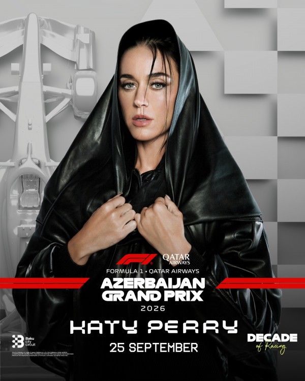 Keti Perri Bakıya gəlir – “Formula 1” yubileyində çıxış edəcək