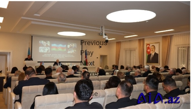 Veteranları Təşkilatında “Heydər Əliyev irsi: Güclü dövlət, möhkəm ailə dəyərləri” mövzusuna həsr olunan konfrans keçirilib