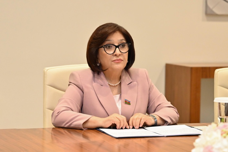 Sahibə Qafarova İran İslam Respublikası İslam Şurası Məclisinin sədri Məhəmməd Baqer Qalibaf ilə görüşüb