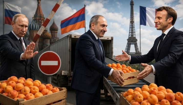 Putin qadağa qoydu, Makron quçaq açdı - Ermənilər ərikləri Parisə satacaq